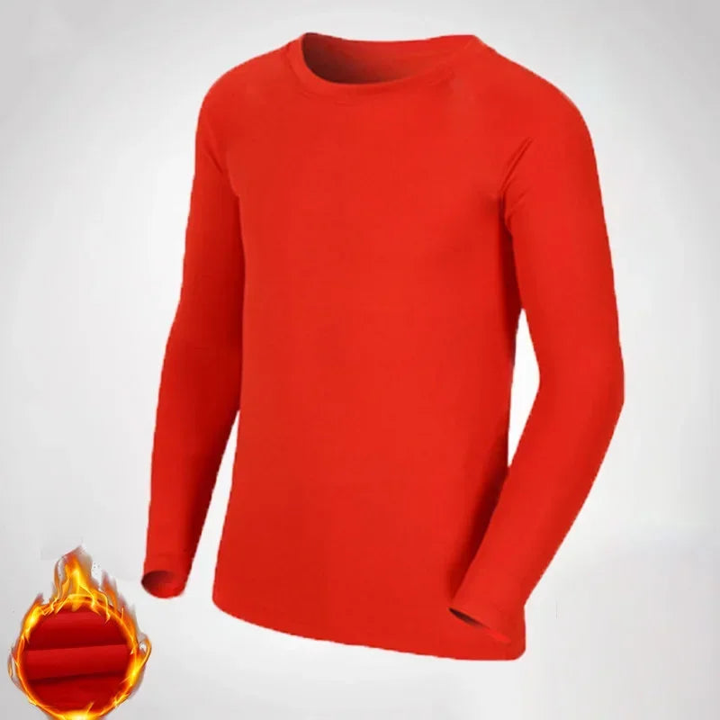 Kids Children Boy Girl Compression Running Long T Shirt Fitness Sport Basketball Football Gym Sportswear Thermal Soccer Clothes