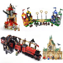 Hospital Wing Anime Book Train Building Block Magic Book Knight Bus Quidditch 12 Grimmauld Place Brick Toys for Gifts