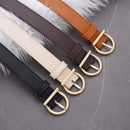 Women's Belt Fashion Pin Buckle Thin Belt Genuine Luxury Soft Belt Women with Cargo Pants Jeans Windproof Belt PU Leather Belt
