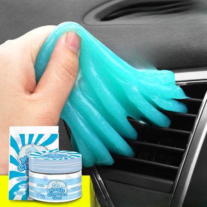 Reutilizável Car Cleaning Gel, Teclado Cleaner Gel, Automóvel Air Vent, Gel Remoção de Poeira, Multiuse Dirt Cleaner, Slime Auto, 1 Pc, 2Pcs