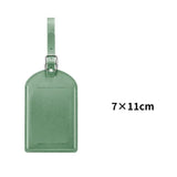 High Quality PU Leather Luggage Tags Anti Loss Durable Suitcase Address Label Creative Baggage Boarding Bag Tag Women