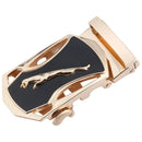 Men's Leather Belt Buckle Single Knot Casual Cross-border Style 4.0 Automatic Width 3.5cm