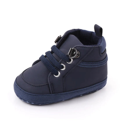 Zapatos casuales para bebés, botines con cierre de velcro para niños pequeños de 0 a 1 año, para caminar al aire libre