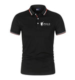 Men's premium summer polo shirt, quick drying, breathable, casual, business fashion, sports, short sleeved, men's clothing