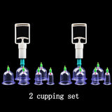 6Pcs Vacuum Cupping Sets with Pumping Gun Suction Cups Back Massage Body Cup Detox Anti Cellulite Cans Healthy Care Jars