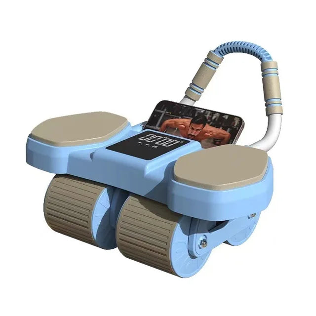 Rodillo abdominal con rebote automático, soporte para codos, rueda abdominal, plancha, inclinación, rueda de entrenamiento abdominal, abdominales 