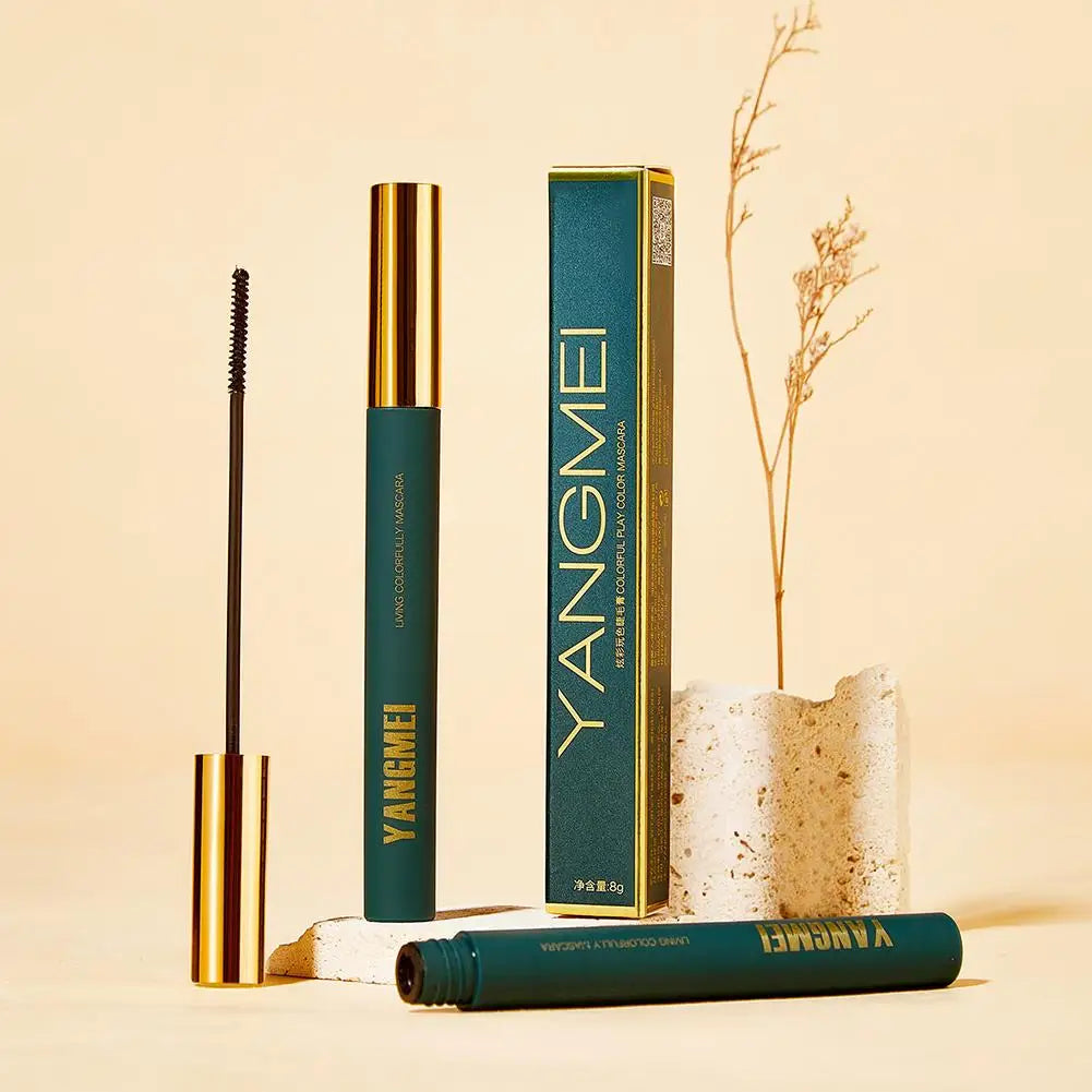 Ultra-Fine Curling Mascara Thick Lengthening Long-Lasting Waterproof Eyelash Mascara  Non-Smudge Eyelash Makeup For Natural Look