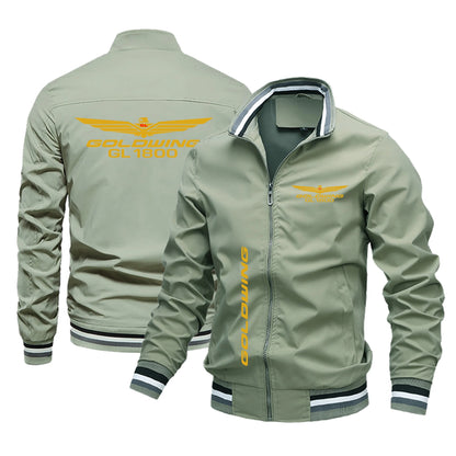 Spring and Autumn New Gold Wings GL1800 Biker Jacket Pilot Fashion Windbreaker Leisure Baseball Suit Men's Motorcycle Clothing