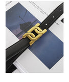 1Pc Women's Retro Belt, Alloy Buckle Fashion Casual Jeans Belt, High-End Long Skirt Pants Belt