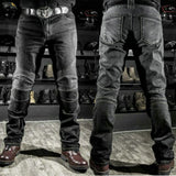 Motorcycle Riding Jeans Men Outdoor Moto Jeans Protective Knee Hip Pads Motocross Pants Touring Anti-Drop Pants Protective Gear