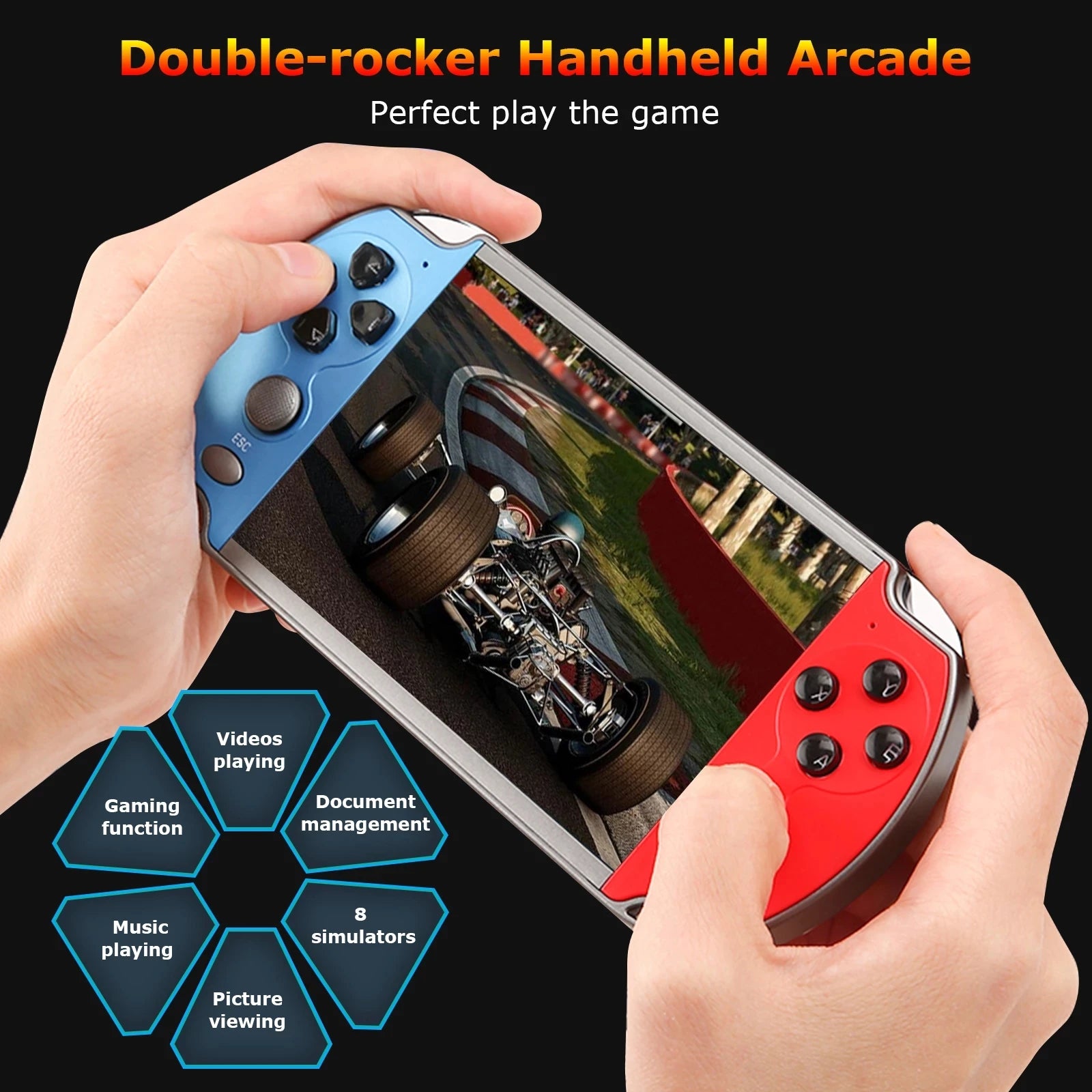 Retro Video Game Console Portable Handheld Gaming Video Game Machine Mini Arcade Player Emulator Smart Gamepad Portable Retrogame