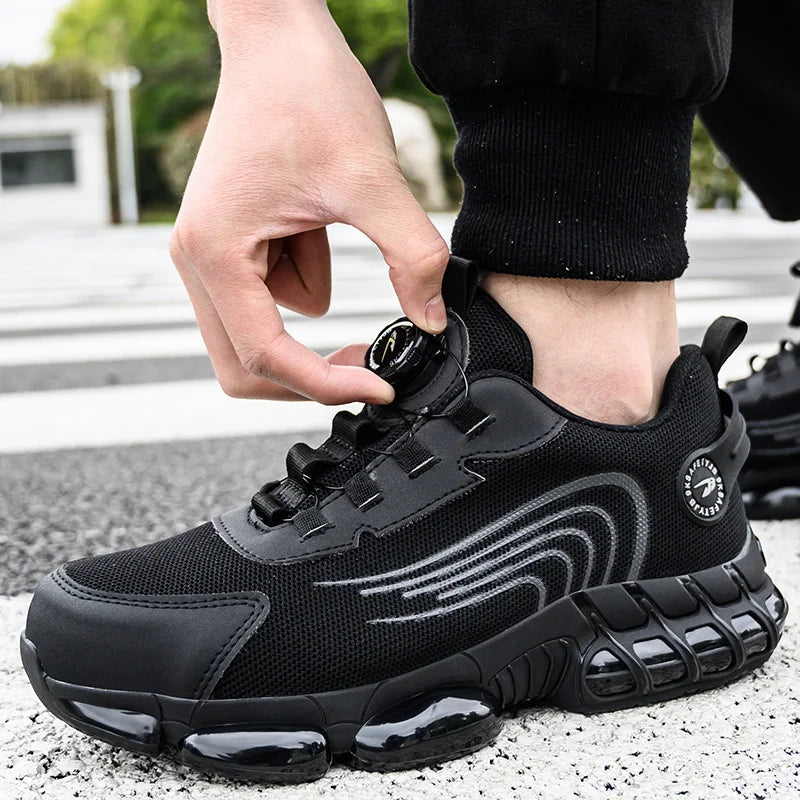 Lightweight Safety Shoes Men Women Work Shoes Steel Toe Cap Working Boots Sneakers Man Women Breathable Shoes Tactical Boots