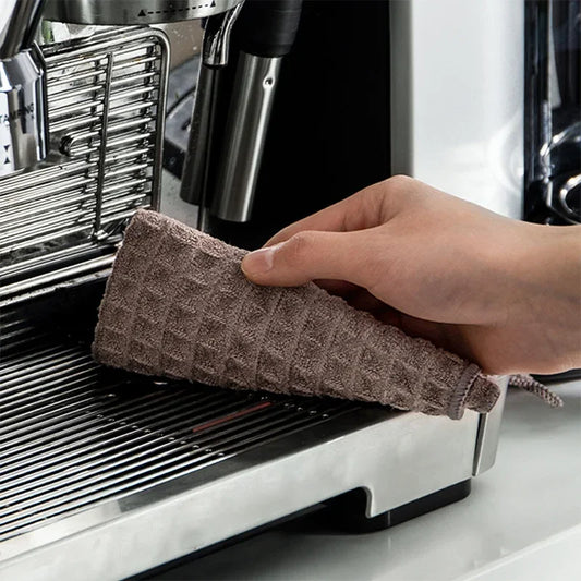 Toalla de bar superabsorbente para máquina de café, trapo especial para máquina de café, paño de limpieza cuadrado sin pelusa, toalla de limpieza para máquina de café