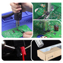 Silverflo 857D+ Soldering Station 600W  Hot Air Rework Welding Station Heat Gun With Twin-Turbo Blower for BGA SMD SOIC Repair