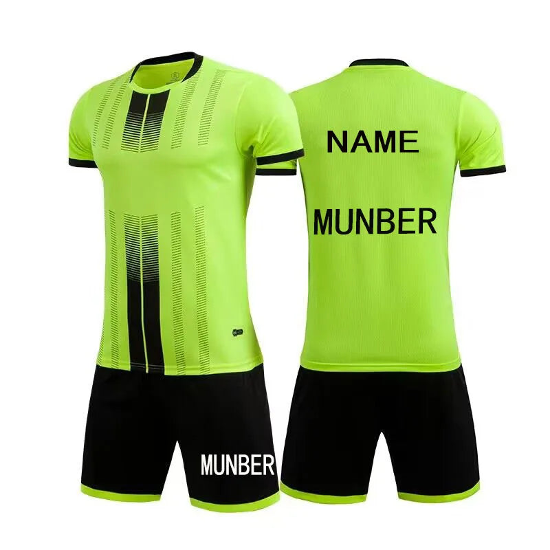 2023 Children Jerseys Sets Men Boys Soccer Clothes Suit Short Sleeve Kids Football Uniforms Soccer Tracksuit Jersey Kit