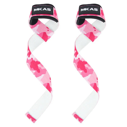 1 par de correas antideslizantes para mancuernas de gimnasio, correas para levantamiento de pesas, equipo de fitness CrossFit, muñequeras para entrenamiento de ejercicios de levantamiento.