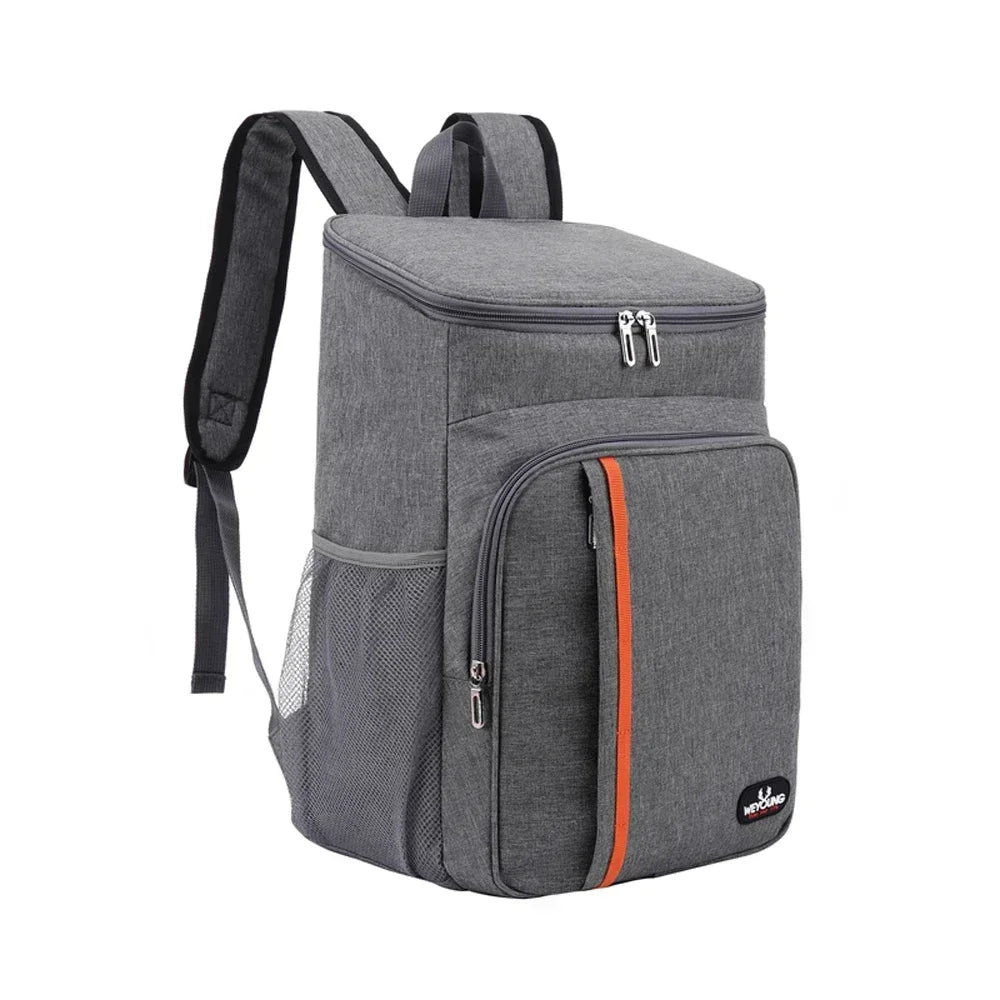 18L Large Capacity Leak-Proof Lunch Backpack Thermal Large Picnic Cooler and Warmer Insulated Bag Outdoor Storage Shoulder Bag