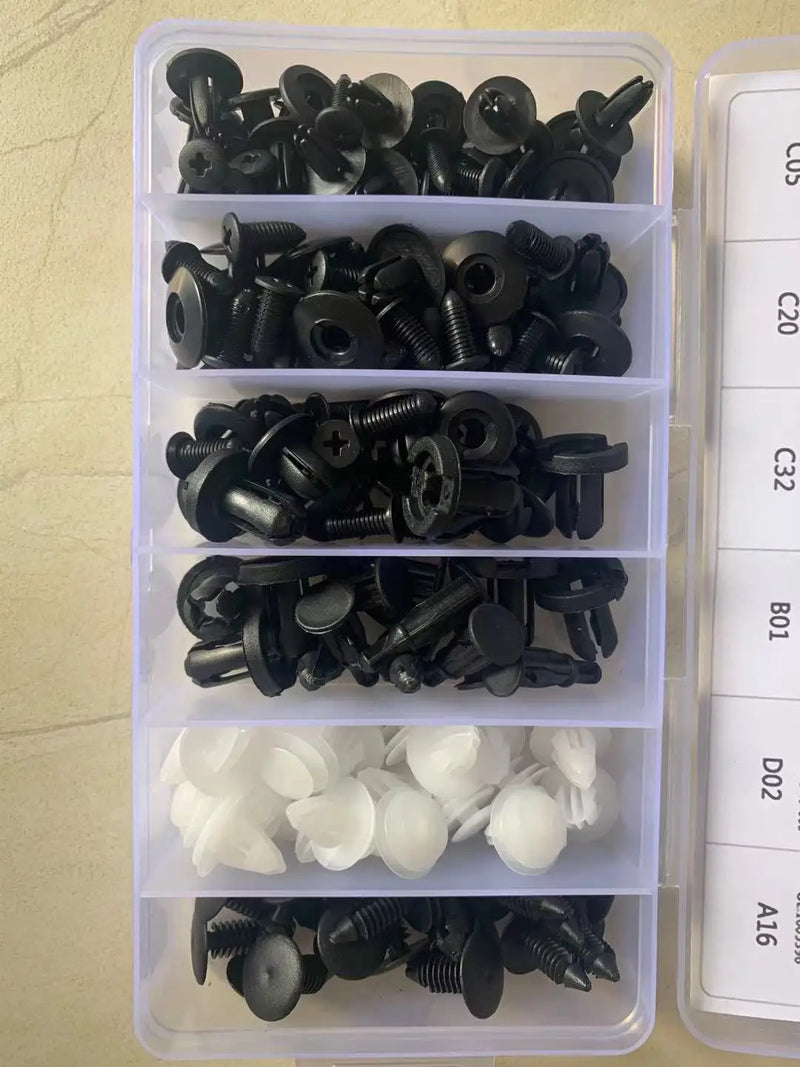 Mixed Size Car Plastic Retainer Clips Automobile Fender Push Pin Rivet Door Trim Panel Retainer Automobile BumperFasteners Tool