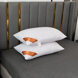 1pc White Bounce Back Pillow Solid Color Soft Comfortable Bedroom Bed Sleep 5star Hotel Home Single Adult Pillow