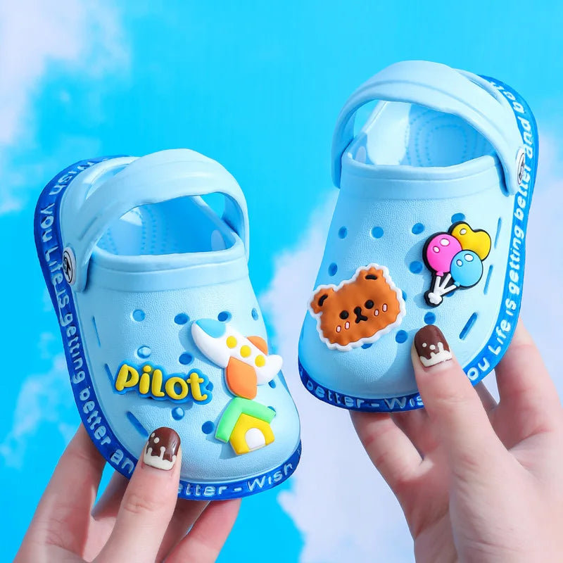 Kids Slippers For Boys Girls Cartoon Shoes Summer Toddler Flip Flops Baby Indoor Slippers Beach Swimming Slippers for Children