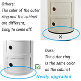 Nordic Ins Net Red Bedside Table Modern Minimalist White Round Creative Small Cabinet Mini Simple Plastic Side Cabinet 협탁