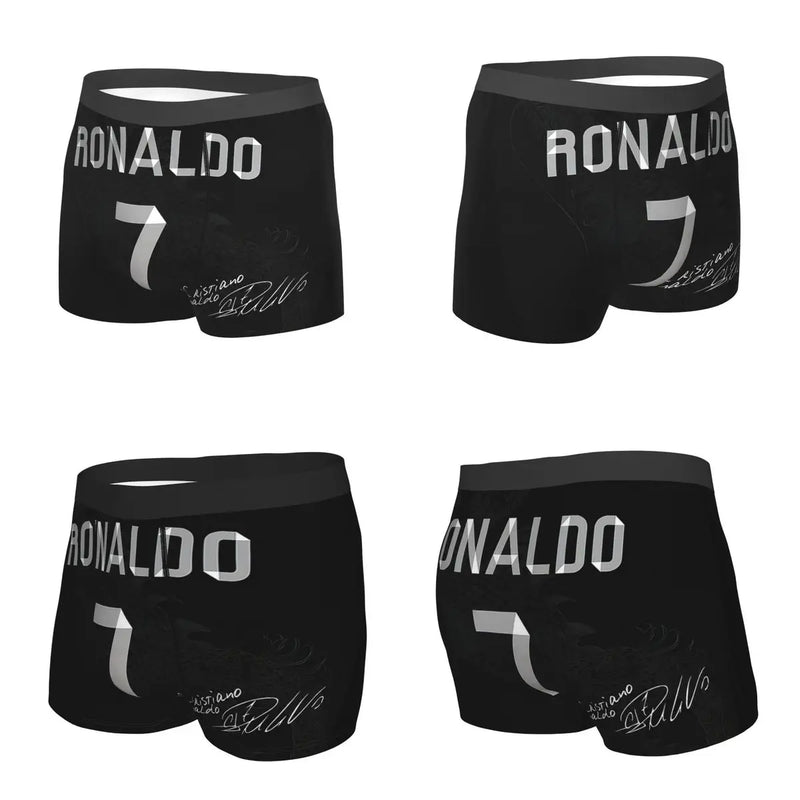 Boxer Underpants Shorts Cristiano Ronaldo Cr7 Panties Men Ventilate Underwear for Homme Man Boyfriend Gifts