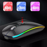 Bluetooth Mouse for Asus ZenBook 14 UX433 Vivobook Flip 14 12" M420 R211 Laptop PC Wireless Mouse Rechargeable Mute Gaming Mouse