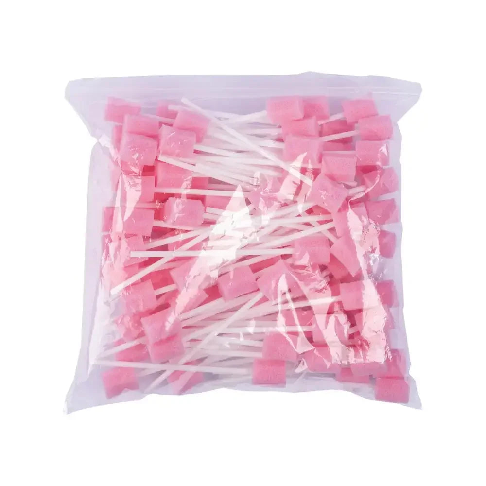 100PCS/Bag 13.5cm Oral Care Swab Mouth Disposable Sponge Head Dental Swabstick Oral Medical Use Oral Care For Mouth CleaningTool