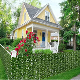 Artificial Ivy Hedge Green Leaf Fence Panels Faux Privacy Fence Screen for Home Outdoor Garden Balcony Decoration