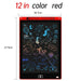 12-inch, red