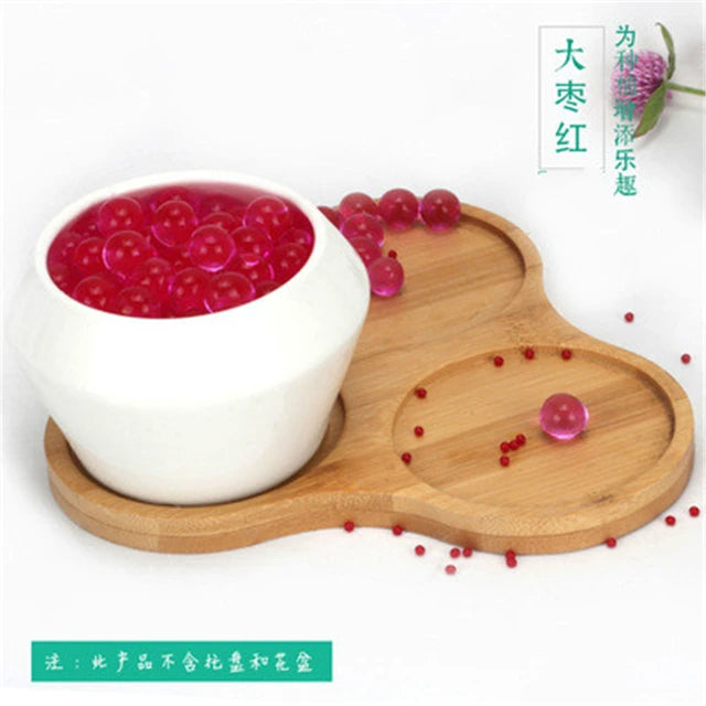 Bolas mágicas de hidrogel de agua para niños, barro cristalino, perlas de agua para niños, cultivo de flores, juguetes en maceta, decoración del hogar 