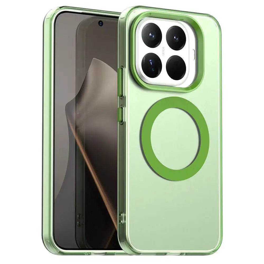 Luxury Matte Candy Magnetic Wireless Charging Transparent Case For Redmi Xiaomi 14T Pro 15T 15TPro For Magsafe Shockproof Cover