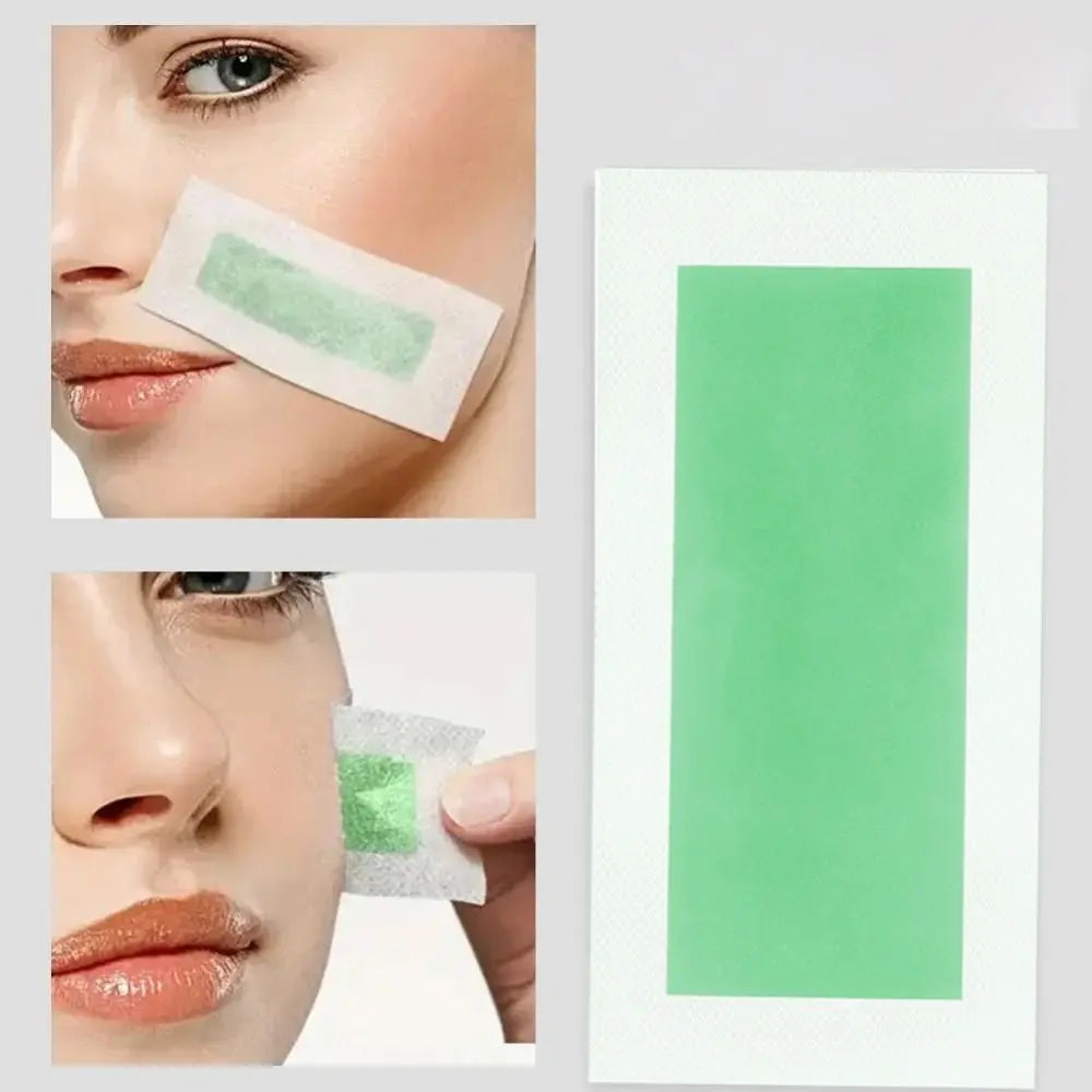 Professional Hair Removal Wax Strips for Summer Depilation Double Sided Cold Wax Paper for Leg Body Face Useful