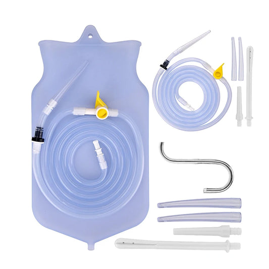 Reusable Enema Bag Colon Irrigator Feminine Hygiene Health Care Weight Loss Silicone Water Detox Douche Anal Vagina Cleaner