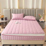 Six Sides All Inclusive Mattress Cover with Zipper Thicken Fitted Sheet Quilted Mattress Protector Pad Couple Customized Size