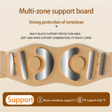 Cinturón de soporte lumbar ajustable para salud y bienestar, con percusión muscular, transpirable y protección lumbar, masajeador adelgazante con calor.