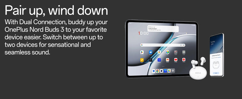 Global Version OnePlus Nord Buds 3 E514A, Earbuds Bluetooth IP55 Earphone, Dual Connection Bluetooth 5.4 TÜV Rheinland Sealed
