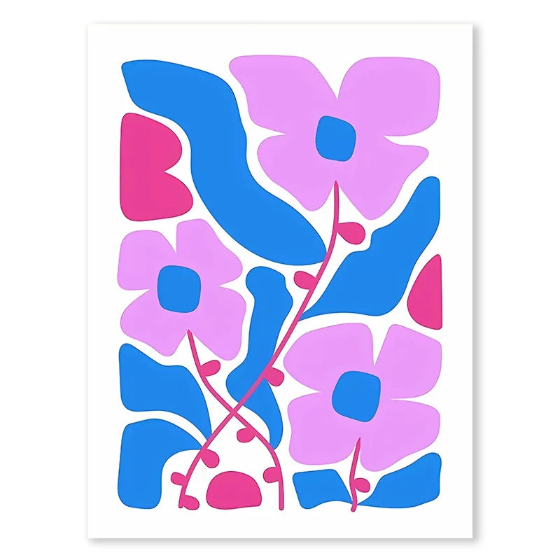 Bird Strawberry Wall Art Canvas Painting Print for Living Room Home Decor Matisse Flower Market Cat Girl