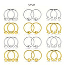 24 anéis de piercing de aço inoxidável multiuso 16G - aros de ferradura hipoalergênicos para nariz, cartilagem e muito mais