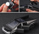 1:32 Toy Trucks for Boys Cybertruck Model Silver Pickup Truck Diecast Metal Toy Cars with Sound and Light for Kids Age 3 Year