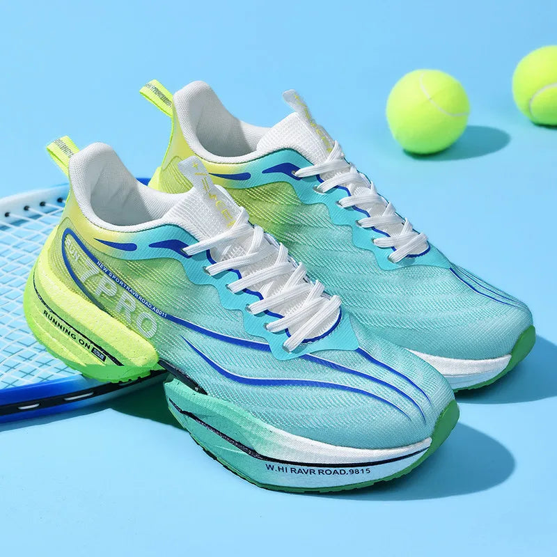 Men's Running Shoes Breathable Comfortable Outdoor Sports Shoes Fashionable Thick Soled Casual Tennis Shoes for Men