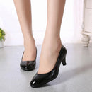 Shoes Ladies Pumps Medium Heel Nude Sexy High Heels Weeding Shoes Women Office Work White Pumps Party Shoes
