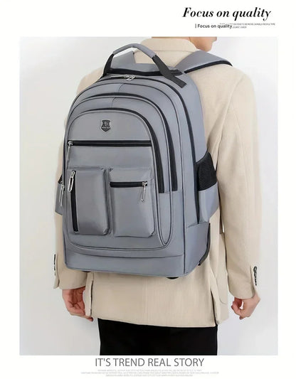 Large Capacity Travel Backpack With Wheels, Multi Layer Trolley Luggage Bag, Multifunctional Weekender Overnight Bag Rucksack