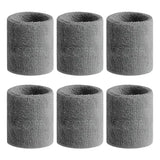 6pcs Sweat Absorption Sports Wristband, Moisture Wicking Wrist Guard For Tennis, Basketball, Running