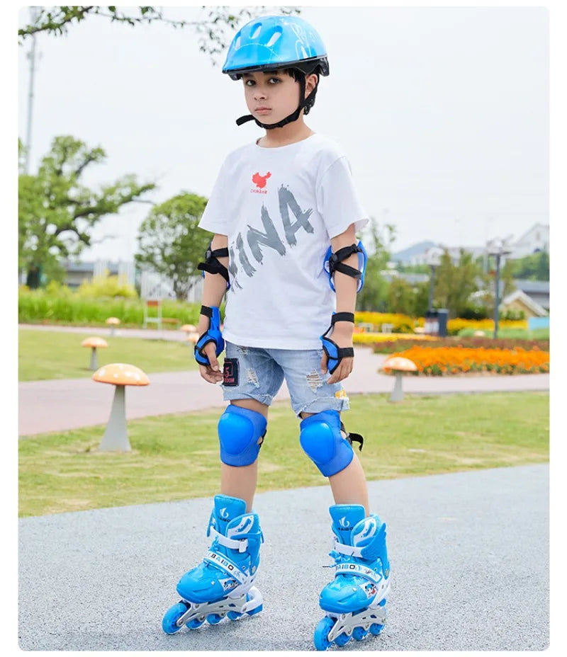 Factory Cheap Price Hot Selling in Stock Boys and Girls Skating Shoe Kids Inline Roller Quad Skates