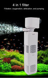 Aquarium Filter Pump Fish Tank Submersible Silent Air Oxygen Aerator Water Change Pump Aquarium Air Pump Wave Maker 220v