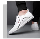 2024 New Casual Shoes for Men Fashion Lightweight Men Walking Shoes Comfortable Slip-on Loafers Outdoor All-Match Men Flat Shoes