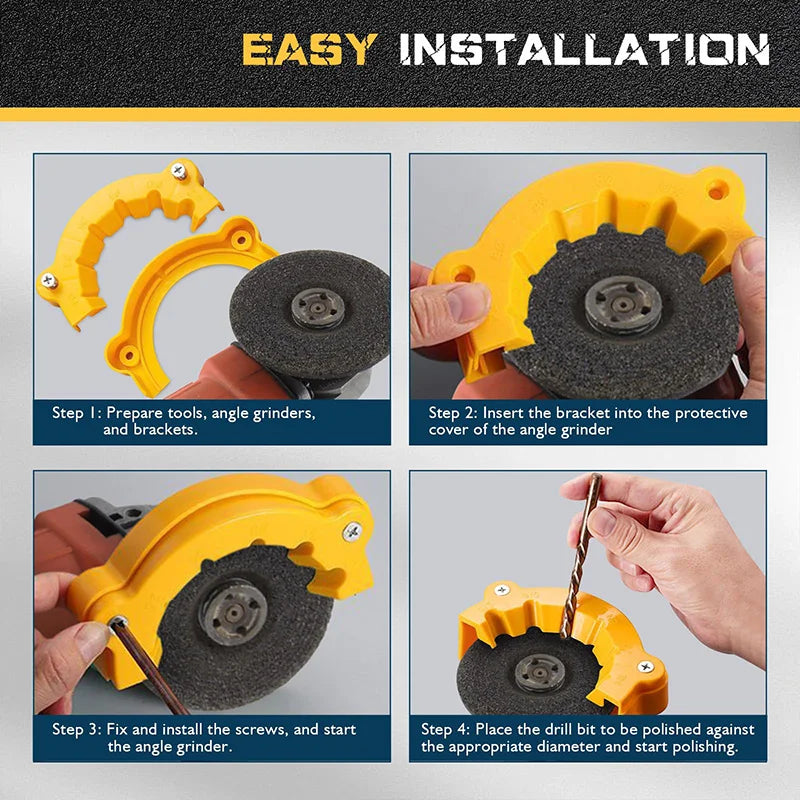 Upgrade 118 Degree Angle Grinder Drill Bit Sharpener Power Drill Bit Grinding Tool for 2 to 13mm Drill Bits