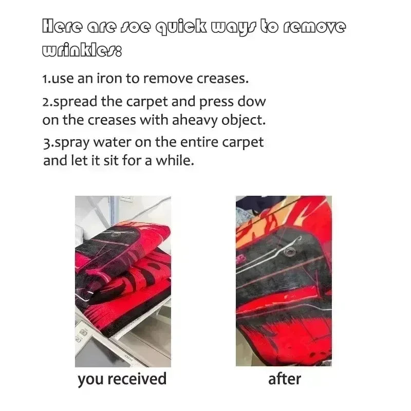 HONDA Motorcycle Carpet Garage Mat Racing Cool Moto Display Motorcycle Display Mat Anti-slip Home Decoration Living Room Rug