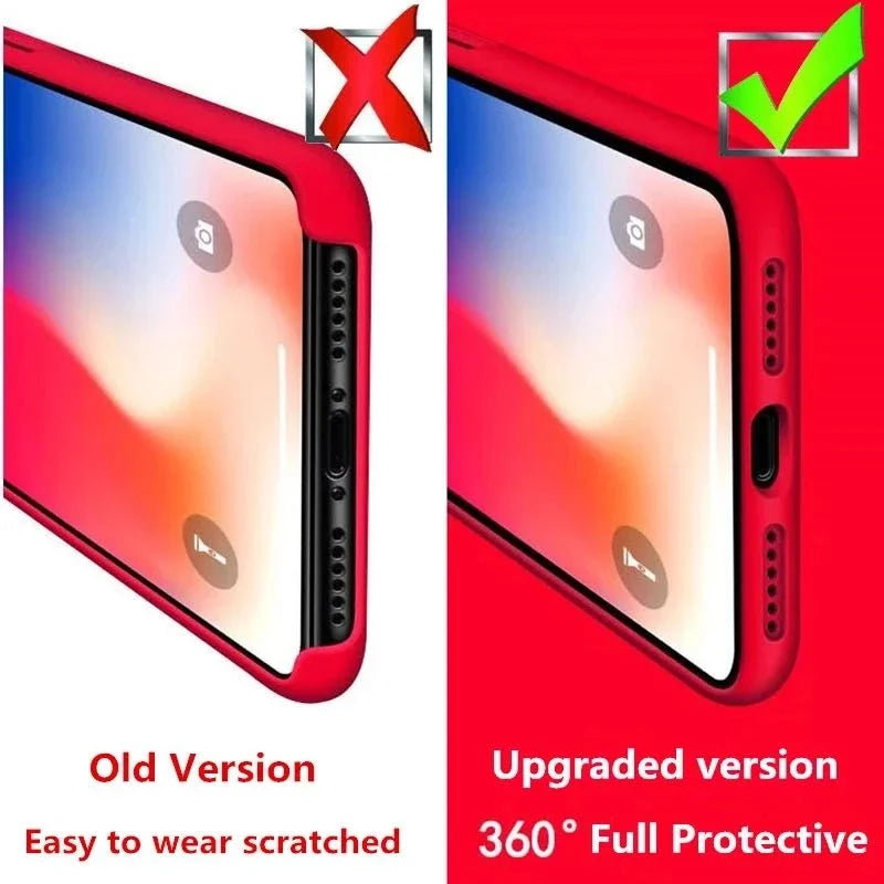 Official Original Silicone Phone Case For iPhone 16 13 15 14 12 Pro Apple Case for iPhone 16 Plus 13 14 11 12 15  Pro Max cover